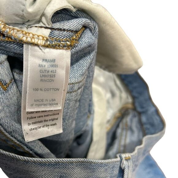 Frame Denim L'Homme Straight Leg Jeans in RINCON Light Blue Wash - Picture 9 of 9